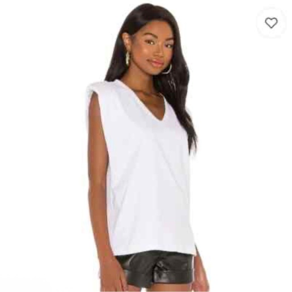 Blank NYC Tops - Blank NYC Crisp White Sleeveless Tee